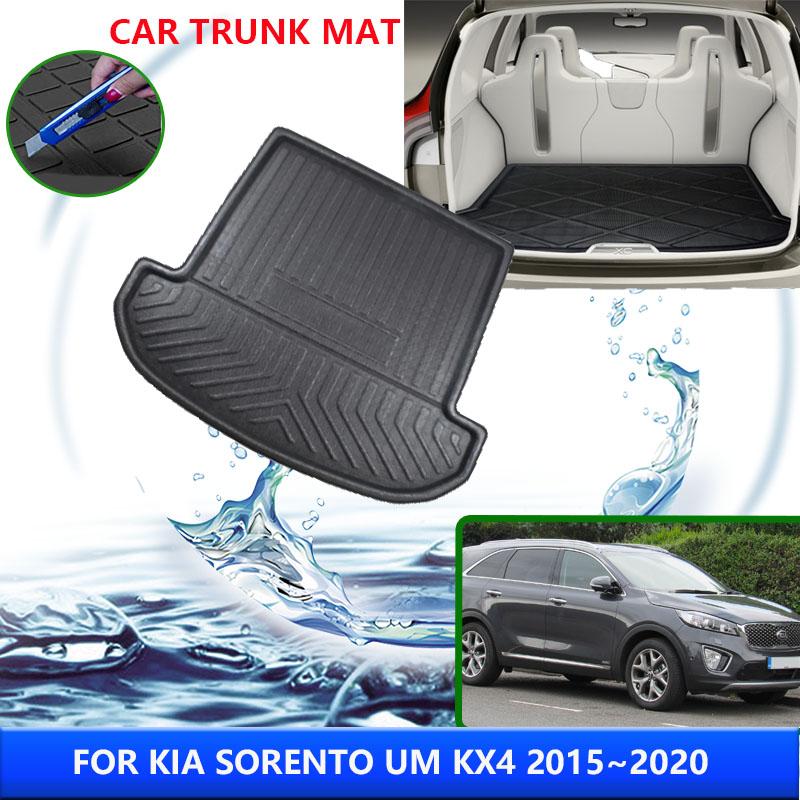 Для Kia Sorento UM KX4 2016 2015~2020 2017 2018 2019 Задний багажник Грузовой коврик для пола Подставка для лотка Коврик Аксессуары для салона автомобиля