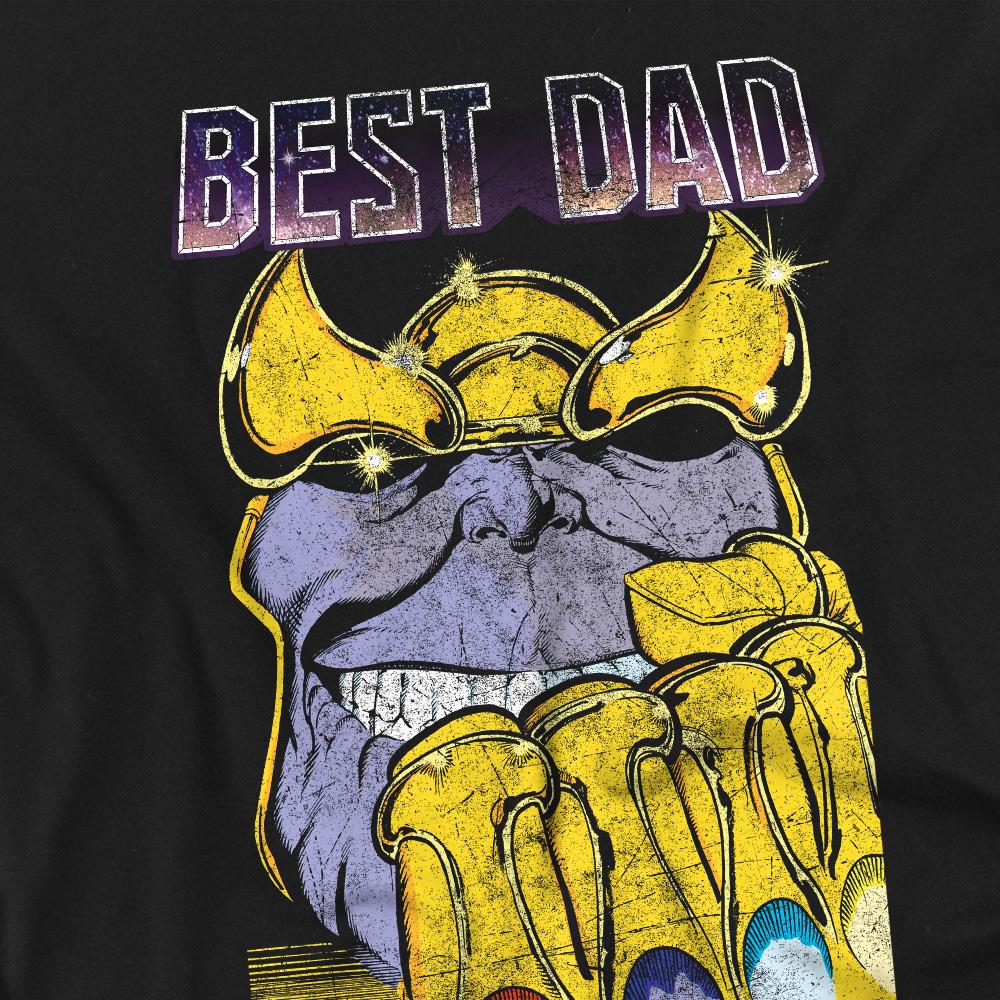 Avengers Unisex Adult Best Dad Thanos T-Shirt