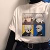 Jujutsu Kaisen Kawaii Графические футболки женские Kawaii летние топы футболка с героями мультфильмов Harajuku японское аниме Ulzzang футболка женская