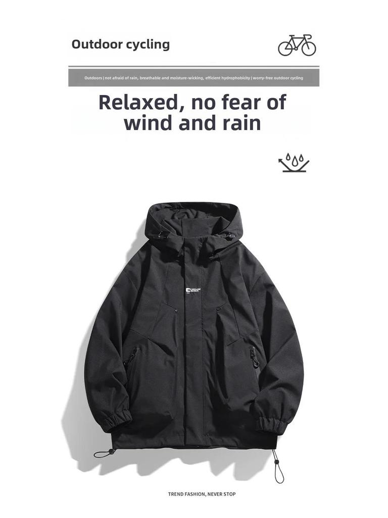 Мужская модная рабочая куртка 2024 года — стильная одежда для альпинизма на весну и осень