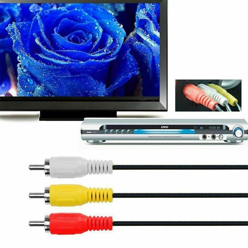 Кабель HDMI - RCA, 1080P 1,5 м HDMI Папа - 3RCA Видео Аудио AV Кабель Разъем Адаптер Однонаправленный Передатчик для ТВ HDTV DVD