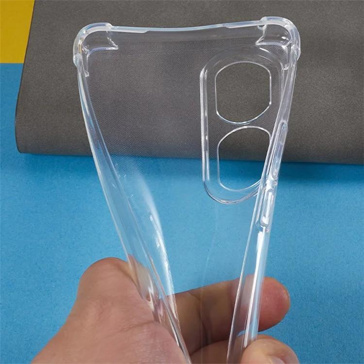 For Honor 80 Pro 5G Transparent Phone Case Drop-proof Corner Protective TPU Cover