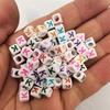 100 Pcs/lot Acrylic Beads Letter Bead Jewelry Finding For DIY Necklace Bracelet 6mm Fashion Wholesale High-quality New
