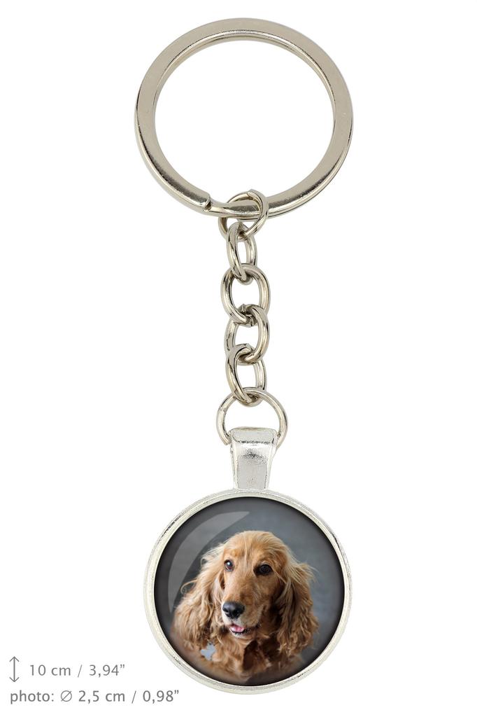 English Cocker Spaniel - Keychain with Your Photo, Key Decoration, Bag Pendant from Art-Dog Brand