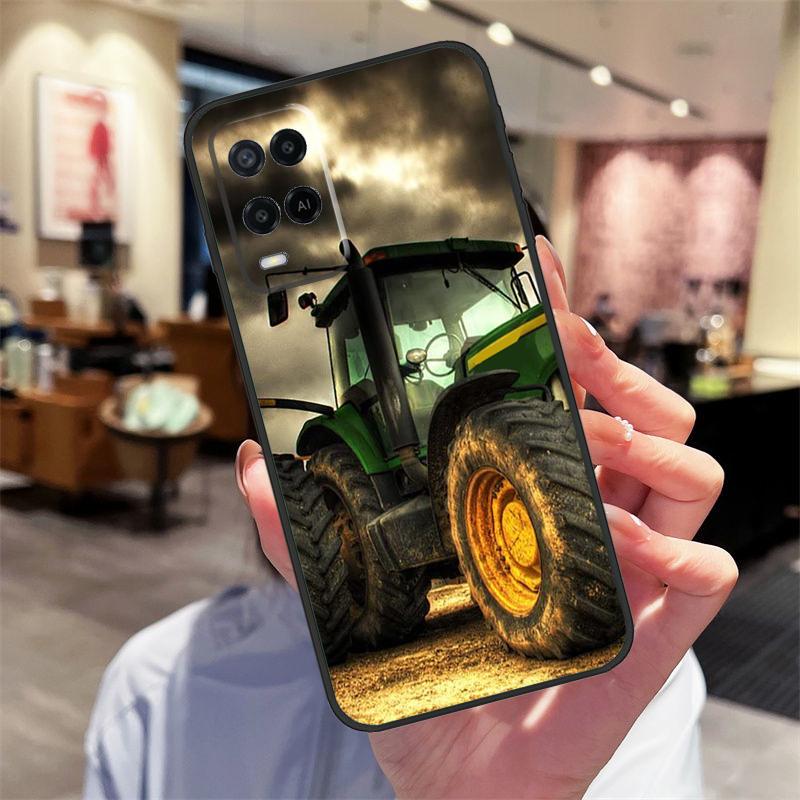 Фермерский Трактор Чехол Для Oppo A78 A98 A79 A18 A38 A58 A40 A60 A80 A16 A76 A96 A15 A74 A94 A54 A17 A77