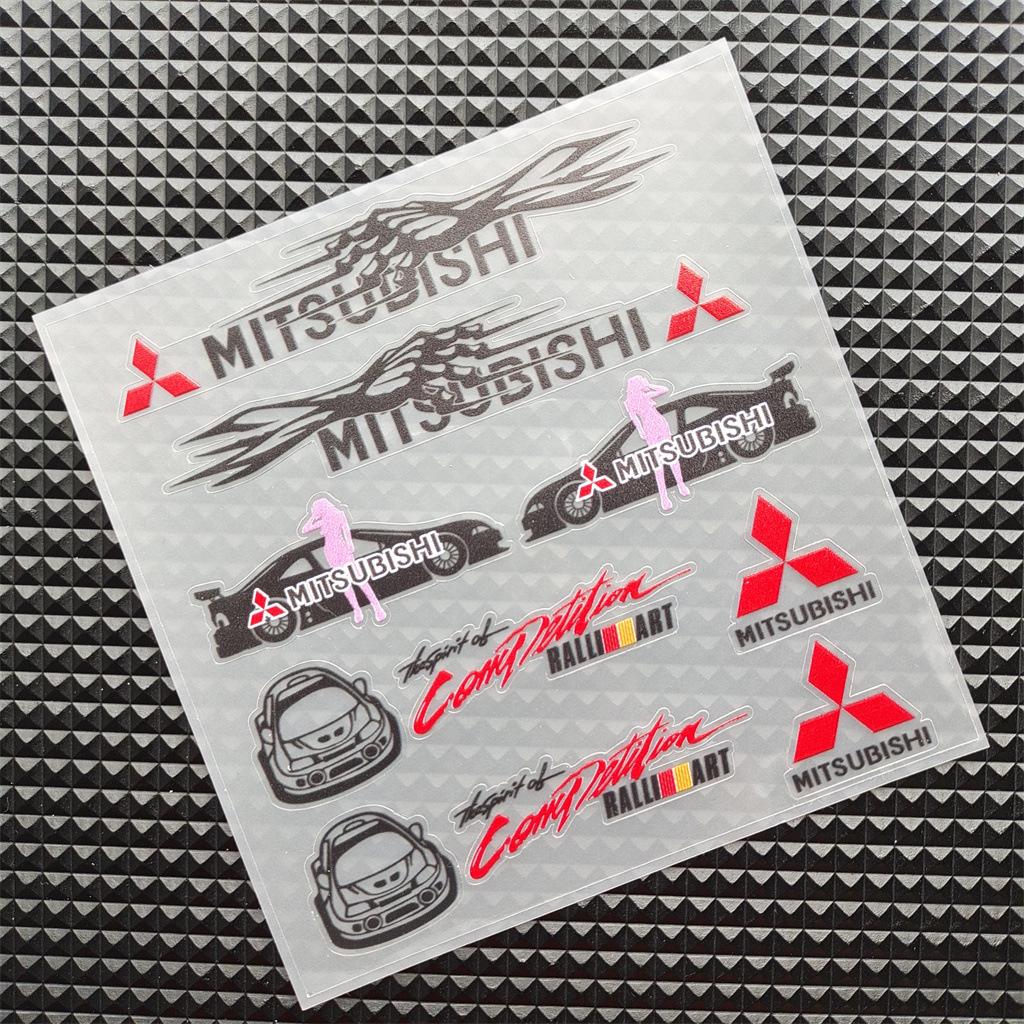 3D Светоотражающие Виниловые Наклейки для Автомобиля Мотоцикла Для Mitsubishi EVO Ralliart Triton Ex Star Mirage Jinxuan Galant ASX Наклейка