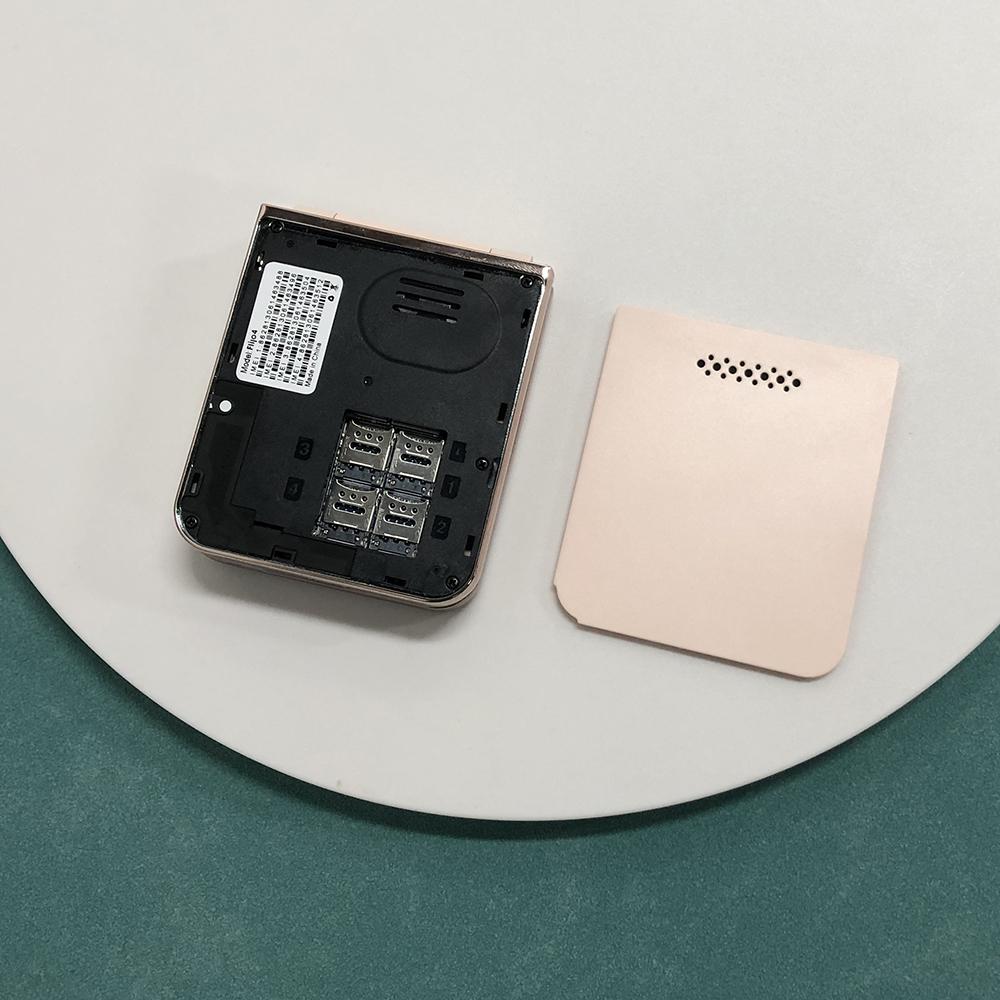 F265 раскладной телефон 2,55 дюйма 1400 мАч FM-радио камера фонарик 4 SIM-карты 2G телефон