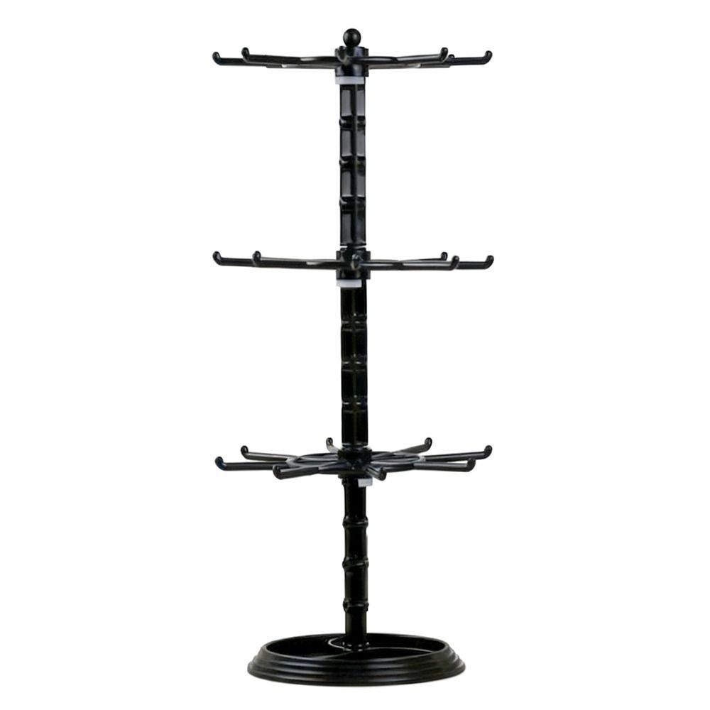 Multi-layer Keychain Hanging Rack Acrylic Material Adjustable Tiers Display Rack DIY Organizer Spinner Display Storage Rack