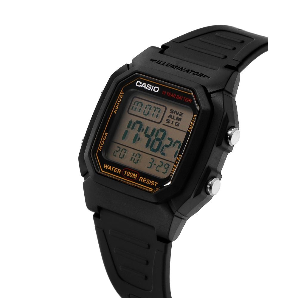 Casio W 800hg 9avdf W 800hg 9a Цифровые квадратные спортивные часы Soldier для мужчин с полиуретановым ремешком