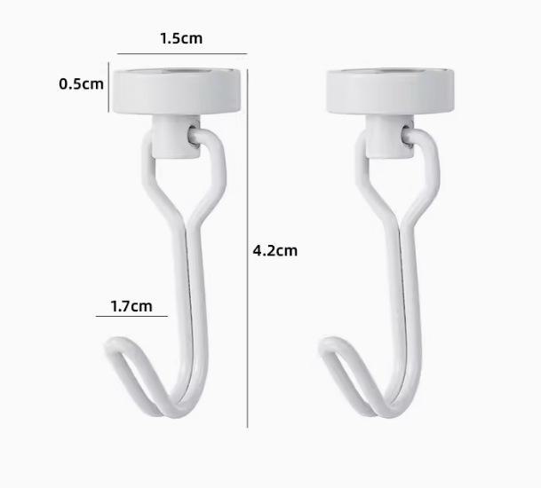 Магнитный вращающийся крючок для кухни, холодильника и дверей — без проколов и следов