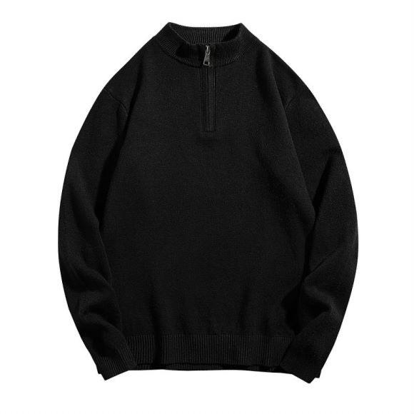 Свитшоты мужские водолазки свитера трикотажные пуловеры однотонные свитера с длинными рукавами мужские свободные простые пальто на молнии