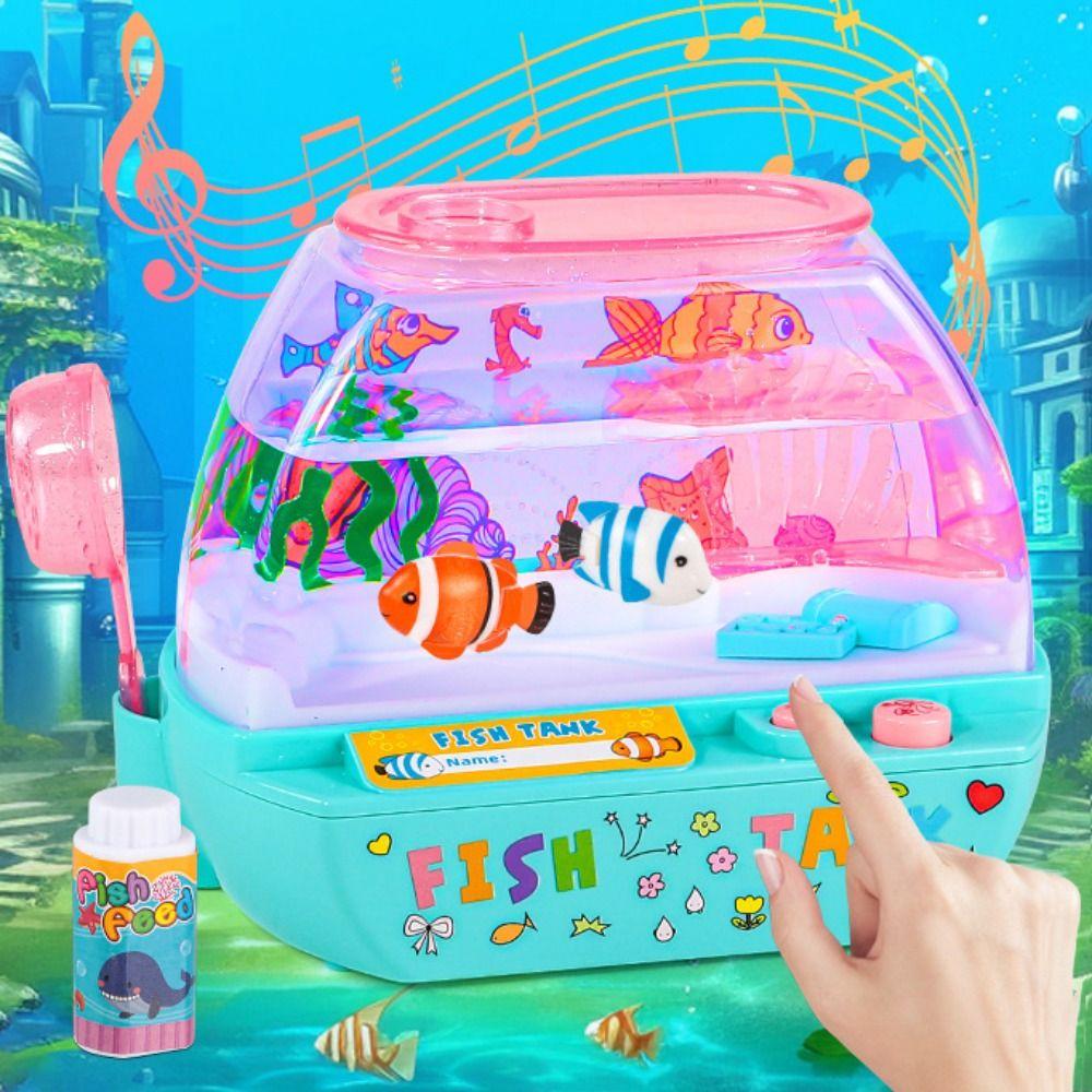 Creative Artificial Aquarium Toy Lovely Music Interactive Aquarium Toys Grow Aquatic Pets