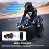 YX02 Мотоциклетный шлем Гарнитура Bluetooth Беспроводной комплект громкой связи Водонепроницаемые наушники с голосовым управлением BT 5.2 Наушники