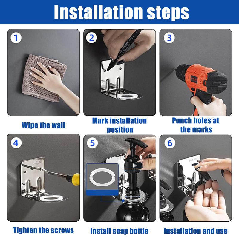 500 мл прозрачный флакон для лосьона многоразовый флакон с этикетками с настенными кронштейнами для флакона лосьона шампунь кондиционер