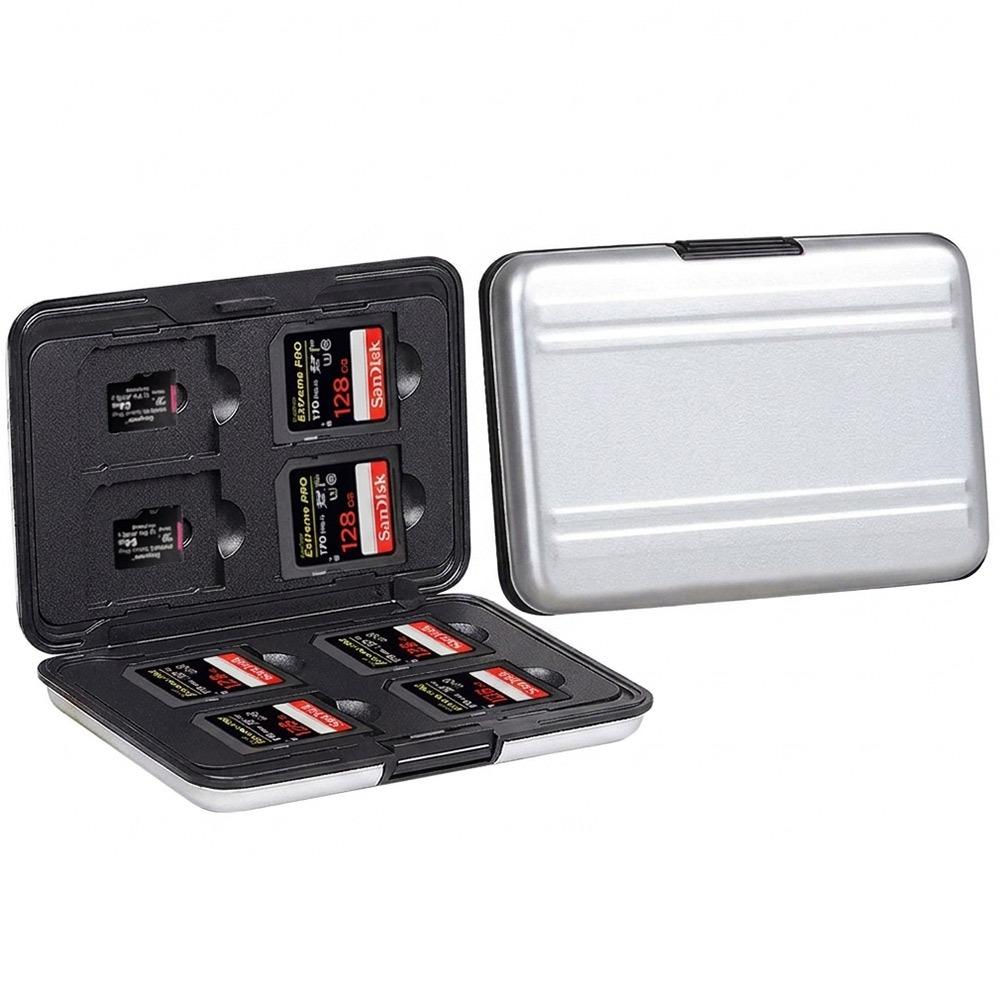 16 Slot SD Cards Storage Box Dual Layer Micro SD Card Holder Portable Memory Card Case Organizer