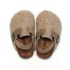 2026 Autumn and Winter New Cork Sandals and Slippers Wear Suede Warm Sandals for Boys and Girls.