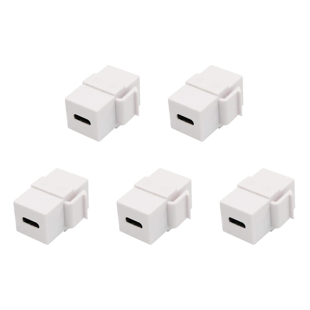 Keystone Jack USB 3.1 Type C Розетка Порт для кабеля Поддержка Зарядки Синхронизации данных для Настенной Панели Панели Розеток