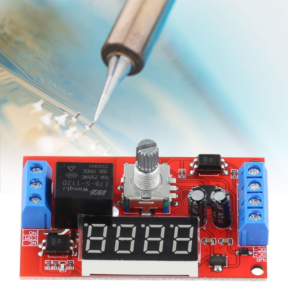 LED Digital Timming Relay DC5V/12V/24V Time-Delayed Trigger Timing Switch Relays Board Adjustable for Pump Control