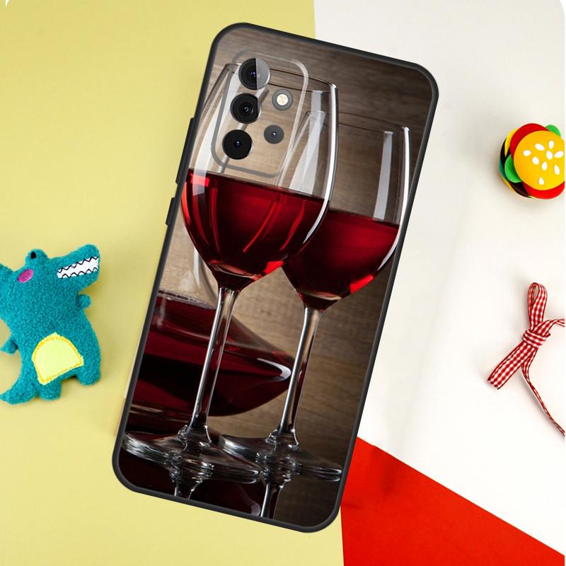 Drink Beer Red Wine For Samsung Galaxy A54 A34 A14 A55 A35 A15 A53 A33 A13 A05 A06 A16 A22 A32 A52 Phone Case