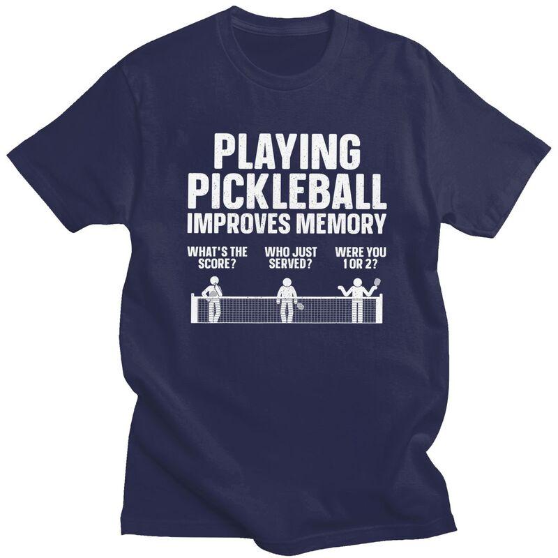 Men Paddle Sport Pickleball Lover T Shirt Summer Short Sleeve 100 Cotton Tshirt Leisure Novelty Design Graphic Tee Tops