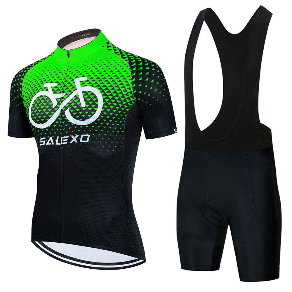 Summer Short-sleeved Cycling Suit Cycling Suit Quick-drying Men's Mountain Bike Suit