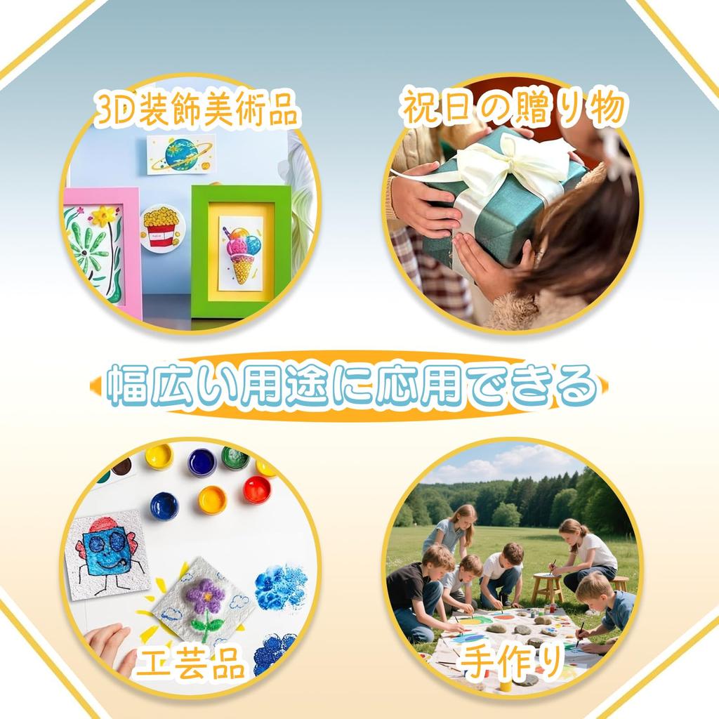 Волшебная объемная 3D-живопись Волшебный холст Текстурированная пена Пустой для рисования Пушистый попкорн 3D и Водные кисти для набора для поделок своими руками Краски, Губка, Бумага, Ручка,