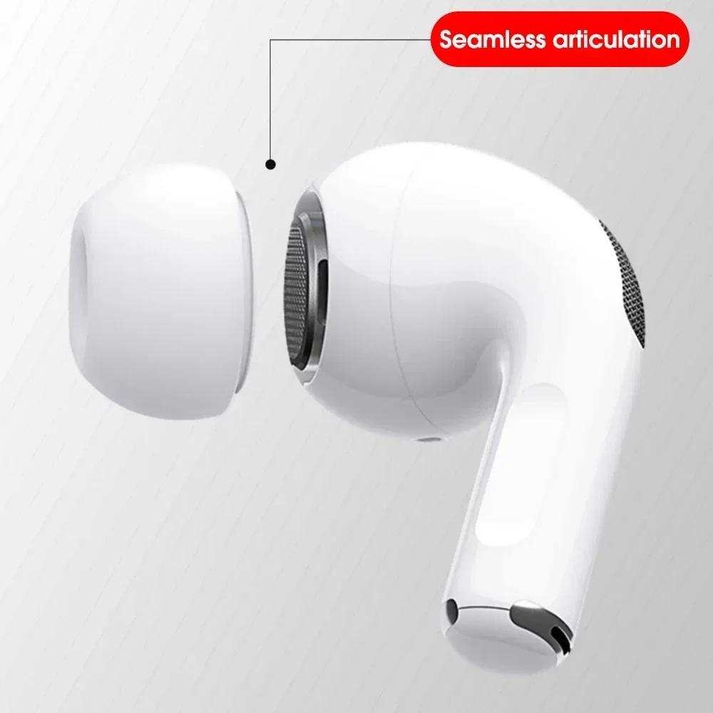 Премиальные Мягкие Силиконовые Насадки для Наушников Подходят для Apple Airpods Pro 1-го 2-го Ультра-Комфортные Противоскользящие Сменные Насадки XS/S/M/L