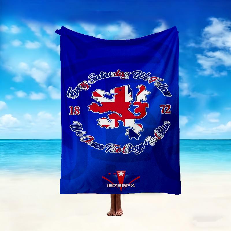 1pc Rangers FC Blanket, Cozy Printed Throw Blanket, A Heartfelt Gift for Your Family and Friends