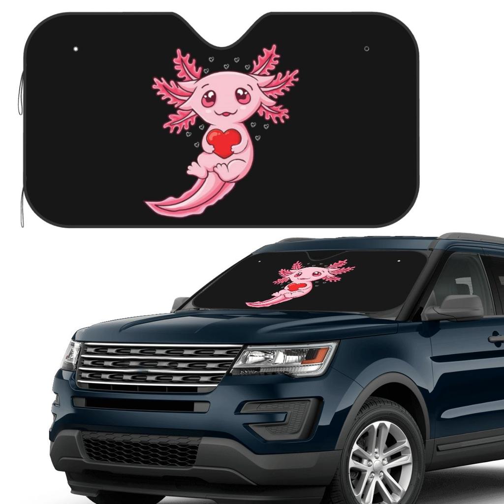 Axolotl Sea Animal Sunshade Windscreen Car Front Windshield Window Sun Visor Accessories Covers
