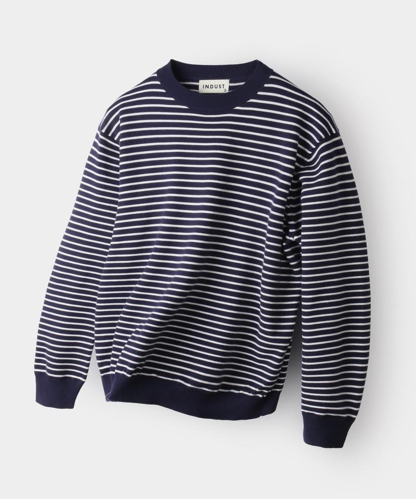 INDUST Cruise Striped Knit_Navy