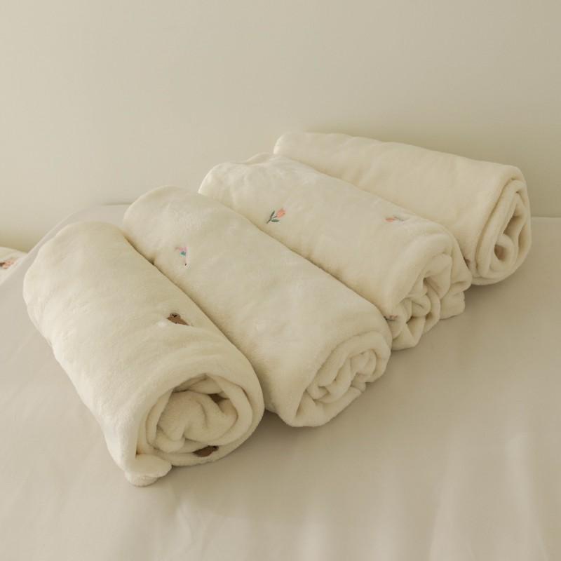 Korean Ins Baby Flannel Blanket Soft Stroller Wrap Newborn Toddler Fall Winter