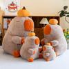 Persimmon Capybara Cartoon Plush Doll Childrens Birthday Gift Home Decoration