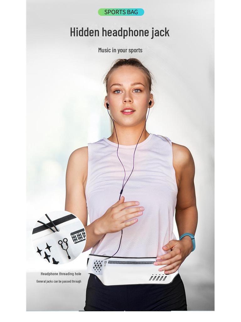 Унисекс водонепроницаемая ультратонкая сумка на пояс для бега: Многофункциональный держатель для мобильного телефона большой емкости