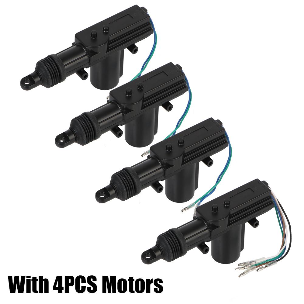 Автомобильный замок с 4-дверным приводом замка, универсальная система бесключевого доступа, комплект дистанционного управления для блокировки