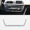 ABS Car Interior Center Console CD Panel U-Shaped Frame Sticker Trim For BMW 3/4 Series F30 F36 F31 F34 F35 F32 F33 2013-2018