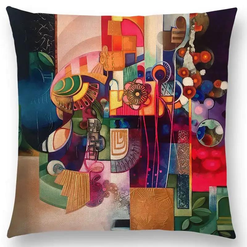 Новая d напечатанная великолепная абстрактная картина скульптура таинственный узор фантастическая наволочка для дивана наволочка для подушки