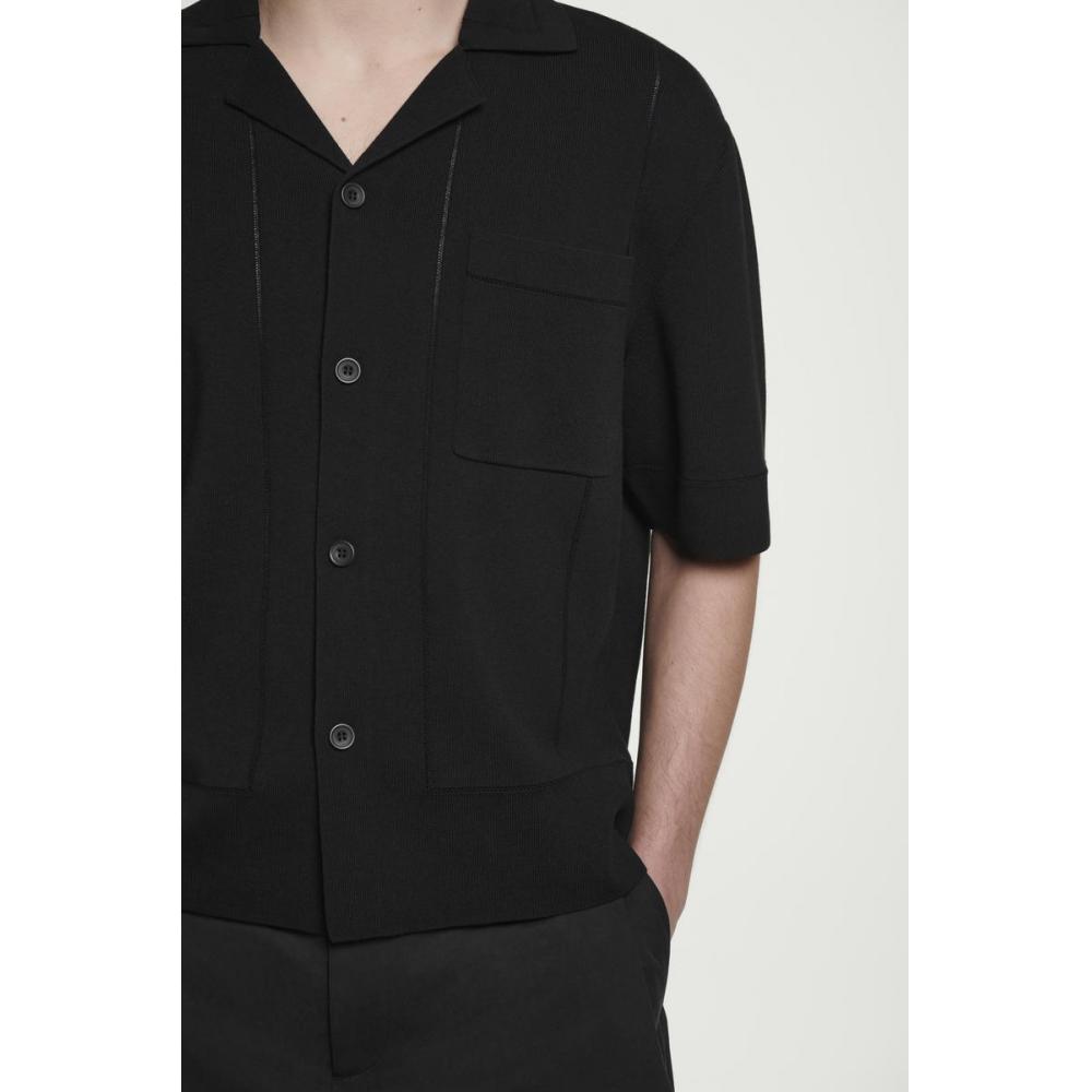 COS Рубашка из хлопка с японским узором