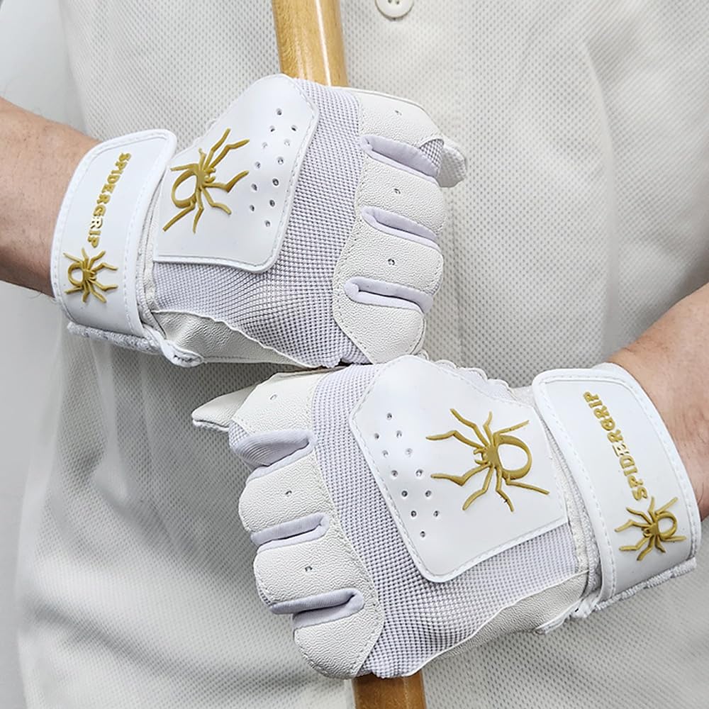 Spidergrip Power Digital Baseball Batting Glove (White, XXS)
