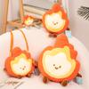 Funny Cartoon Little Fire Man Plush Toy Soft Stuffed Cartoon Fire Pendant Satchel Doll Creative Home Pillow Cushion Decor Gift