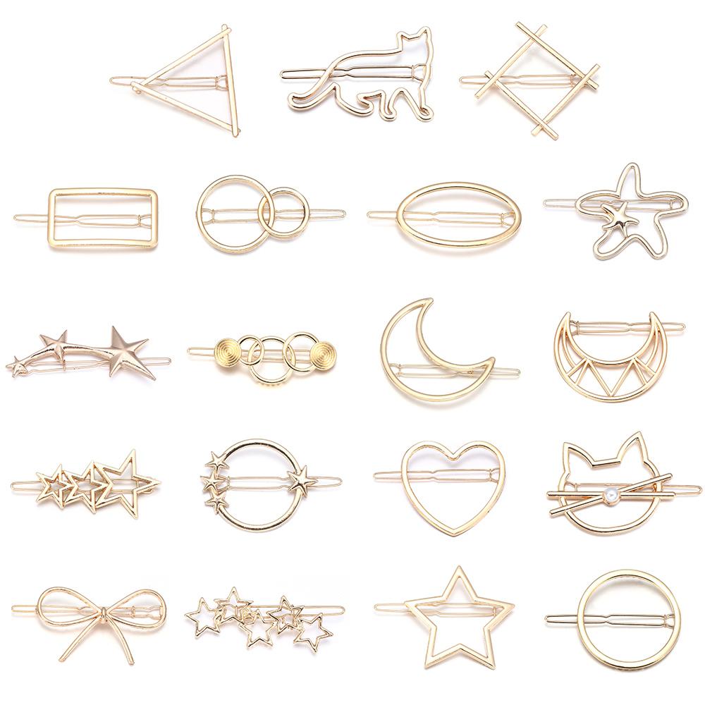 Beautiful Hair Accessories Headwear Hairgrip Snap Barrette Metal Hair Pin Girls Hair Clips