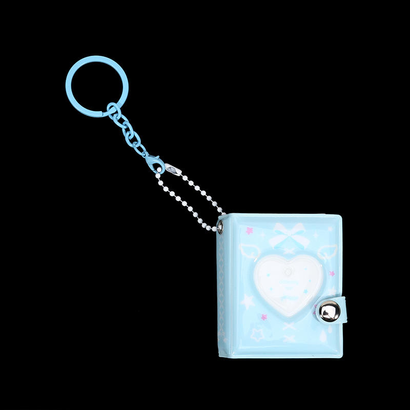 Ins Korean Version Bow Photo Album Student Id Card Storage Book Cute Star Chasing Small Card Display Mini Pendant Book