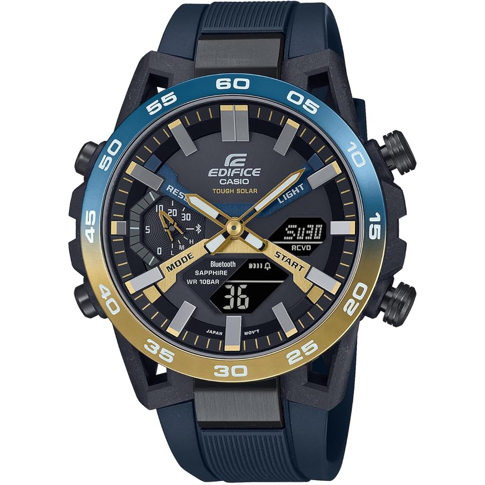Casio Edifice Nighttime Drive Series Bluetooth Solar Watch Sapphire Glass ECB-2000YNP-1AJF Men's Blue