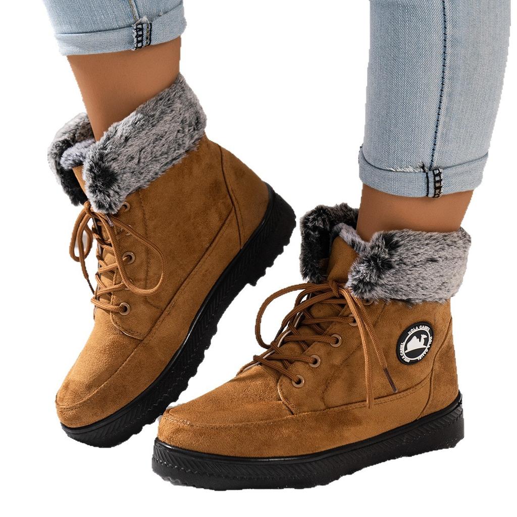 Women's Shoes, Cotton Shoes, Snow Boots, Women's Boots, Fleece and Thickened, Cold-proof Shoes, Warm Shoes, Long Boots
