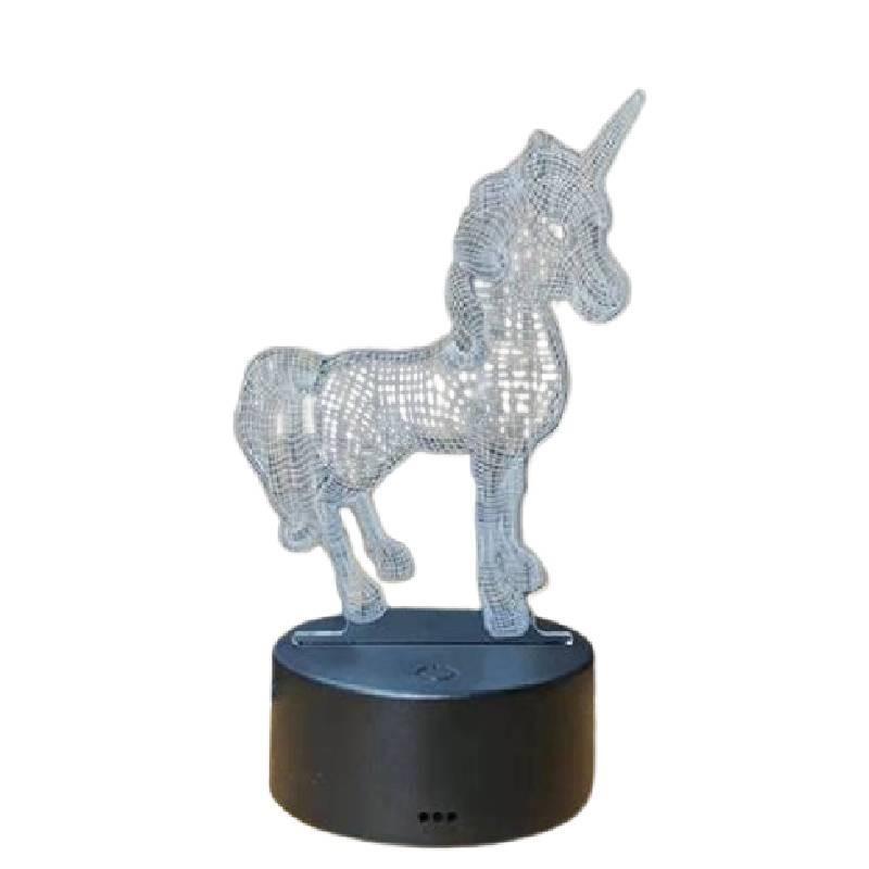 3D Светодиодный акриловый ночник USB Сенсорный пульт дистанционного управления Атмосферная лампа