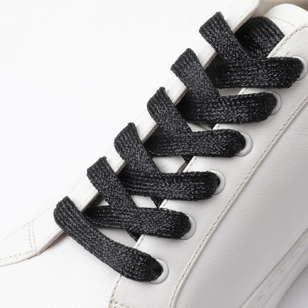 Pearlescent Colorful Shoelaces Flat Double-layer Shoelaces