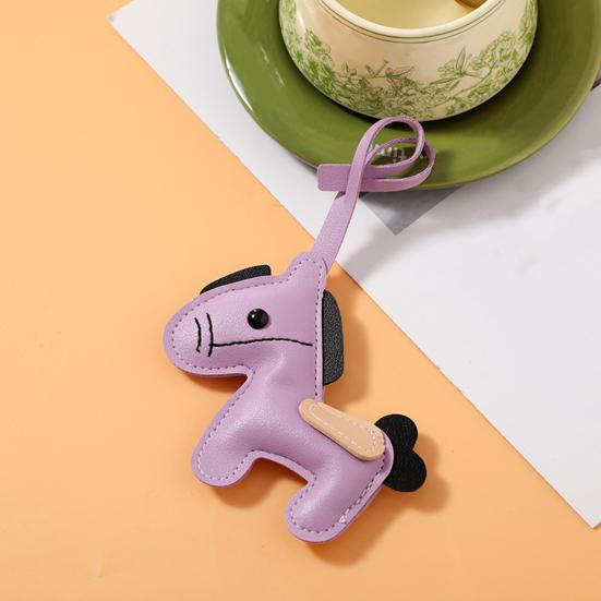 Брелок Яркий цвет Искусственная кожа Дизайн лошади Брелок с ремешком Рюкзаки Ключи от машины Сумки Аксессуар для сумки