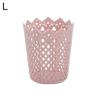 Plastic Hollow Flower Cylinder Pen Pencil Brush Holder Storage Desktop Organizer