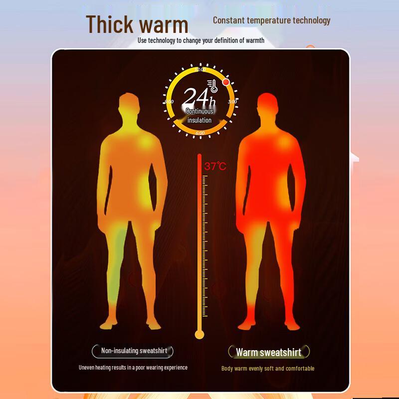 LUKKEN Men's Heavyweight Plush-Lined Hooded Sweatshirt