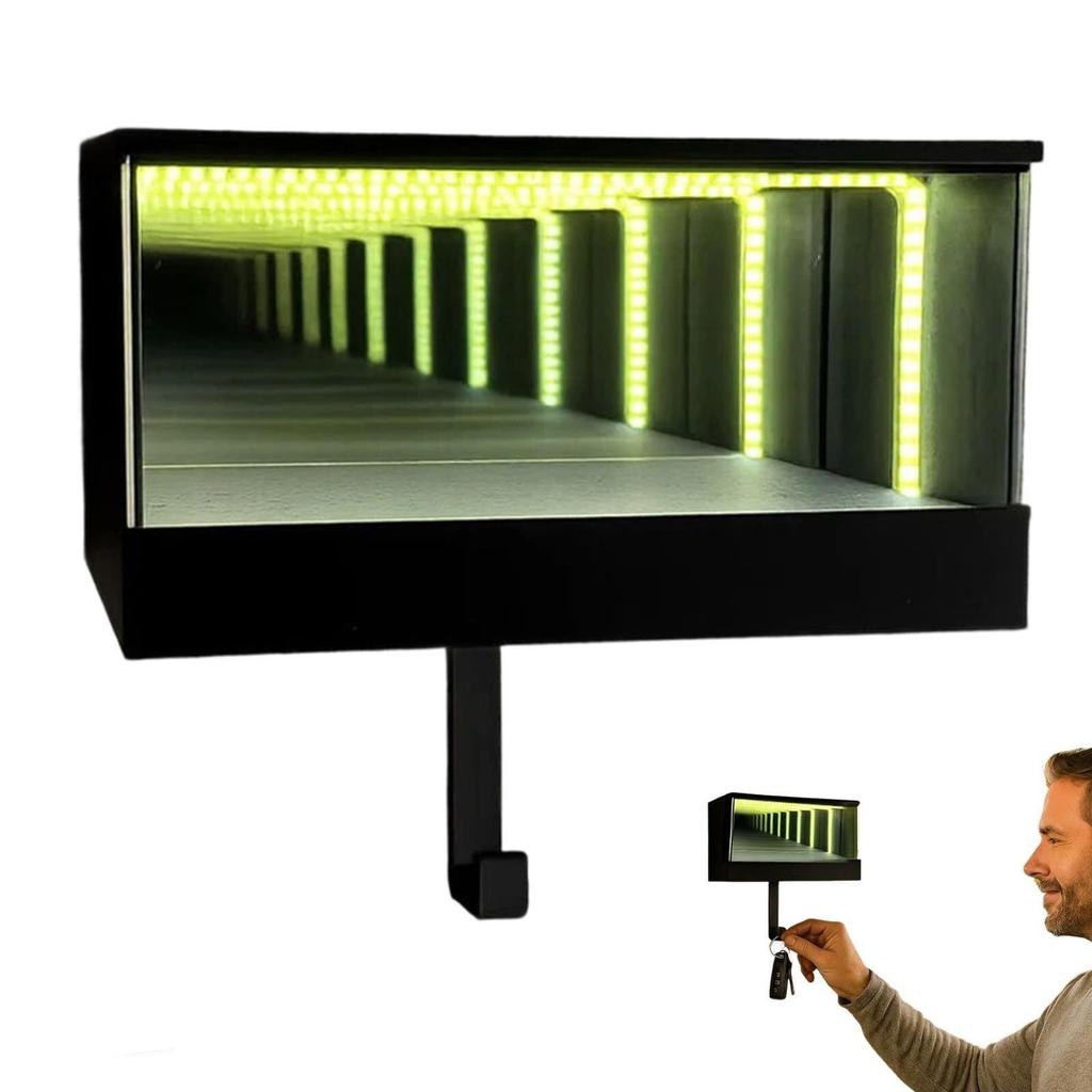 Garage Keychain Hanger With LED Light Wall Mount Car Key Hanger Christmas gift For Door Apartment Home Office Entryway Decor