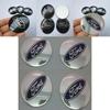 Stylish 4pcs 56mm Auto Car Wheel Center Cap Emblem Decal Sticker For Ford Black And Blue